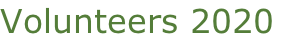 Volunteers 2020